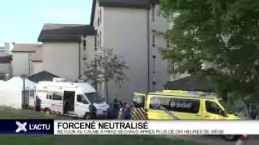 Forcené neutralisé à Praz-Séchaud