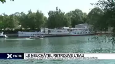 Le "Neuchâtel" remis à l'eau