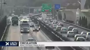 Moins d'accidents mortels de la route en 2013