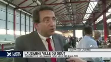 À table dans le futur musée des Beaux-Arts