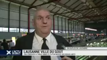 À table dans le futur musée des Beaux-Arts