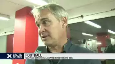 Nouvelle défaite pour le Lausanne Sport contre Sion