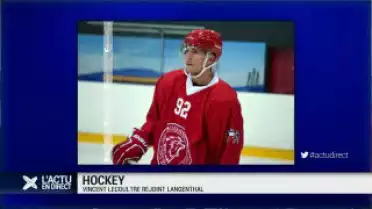 Hockey: Vincent Lecoultre rejoint Langenthal