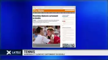 Tennis: Wawrinka et Djokovic gagnent leur premier double