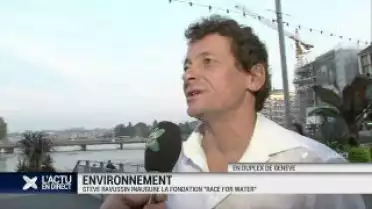 Stève Ravussin inaugure la fondation "Race For Water"