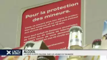 La vente d&#039;alcool aux mineurs est en baisse