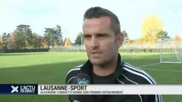 Alexandre Comisetti donnait son 1er entraînement au LS