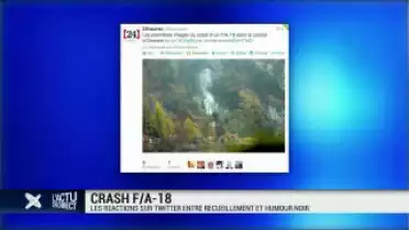 Crash du F/A-18: condoléances et cynisme sur Twitter