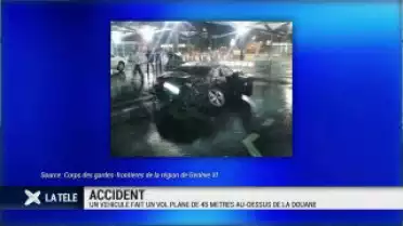 Embardée spectaculaire: 45 mètres de vol plané d&#039;une voiture