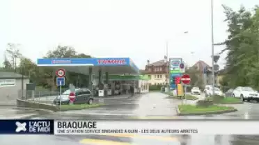 Braquage à la station service de Guin