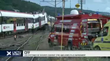 Sécurité: Les CFF doivent améliorer plus vite leur système