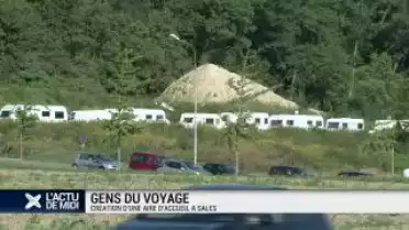 Création d&#039;une aire de repos pour les gens du voyage à Sâles