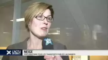 La neige sème la gabegie à Lausanne