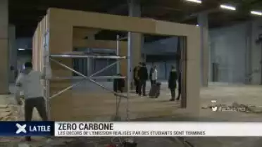 Les décors recyclables de l&#039;emission Zéro Carbone terminés!