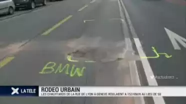 Rodéo Genève: ils roulaient à 153km/h dans la rue de Lyon!