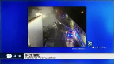 Important Incendie à genève