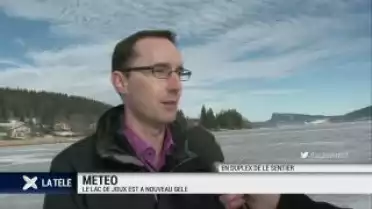 Le lac de Joux est gelé!