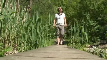 Le sentier pieds nus à Rebeuvelier dans le Jura