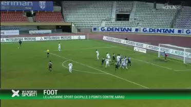 Le Lausanne Sport gaspille 3 points contre Aarau