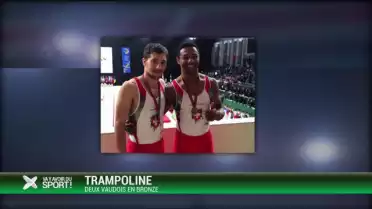 Trampoline: les Vaudois Schori et Progin en bronze