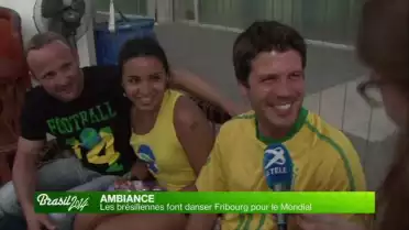 Le monde arrive devant les écrans géants de Fribourg