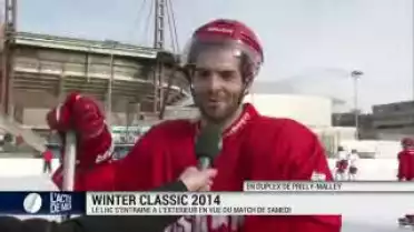 Le Lausanne Hockey Club s&#039;entraîne à ciel ouvert