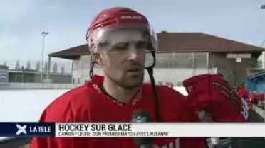 Hockey: Damien Fleury fait ses débuts au LHC