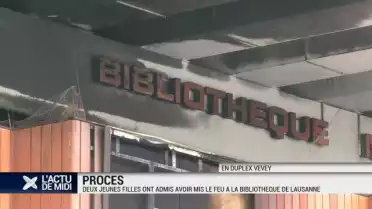 Deux filles ont mis le feu à la bibliothèque de Lausanne