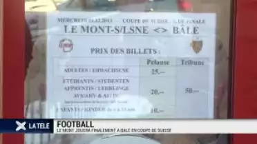 Coupe de Suisse: Le FC le Mont jouera finalement à Bâle