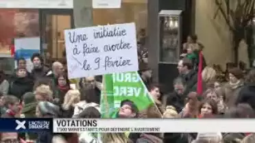 1&#039;500 manifestants pour le droit à l&#039;avortement