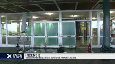 400 élèves privés de cours à cause d&#039;un incendie