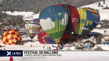 Ballons: la météo joue des tours à Château-d'Oex