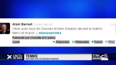 Wavrinka sur les réseaux sociaux