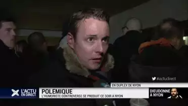 Le public de Dieudonné etait au rendez-vous, sans heurt