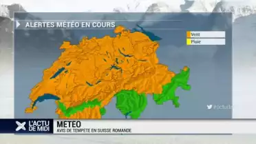 Avis de tempête en Suisse romande: forts vents attendus