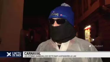 Les vitrines de commerçants barbouillées à Estavayer-le-Lac