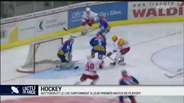 Gottéron et le LHC cartonnent à leur 1er match de playoff