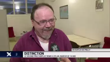 Un jeune nageur gagne le prix Fairplay, son père réagit