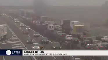 Moins de morts sur les routes suisses en 2013