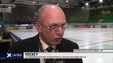 Les Dragons reçoivent Kloten pour le 1er acte des demis