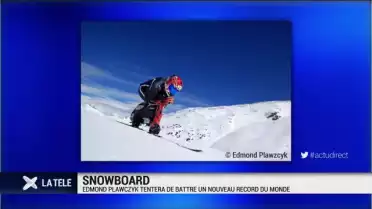 Snowboard: Edmond Plawczyk vise un nouveau record du monde