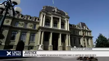 Justice (VD): hausse de 6% du nombre de nouveaux dossiers