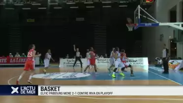 Elfic Fribourg mène 2-1 contre Riva en playoff