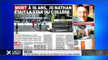 Le pape accueillera les parents du collégien décédé à Rome