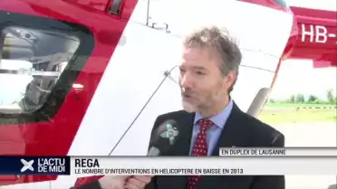 Le nombre d'interventions de la Rega a baissé en 2013