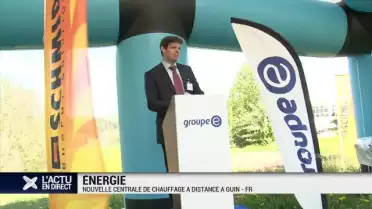 Premier coup de pioche pour la centrale de chauffage de Guin