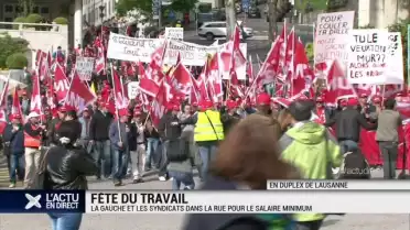 Gauche et syndicats dans la rue pour le salaire minimum