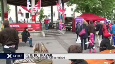 Premier mai à Fribourg: la gauche dans la rue