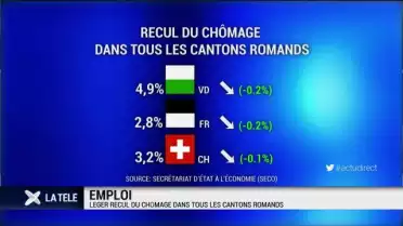 Léger recul du chômage en Suisse