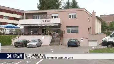 Trois malfaiteurs armés tentent de voler une moto
